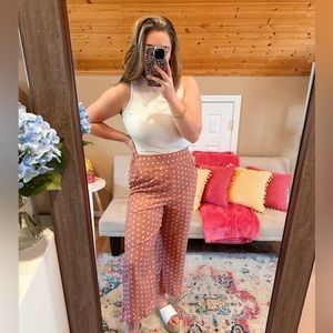 Pink Polka Dot Pants